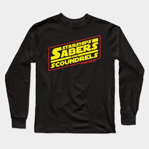 Starships, Sabers, & Scoundrels Main Show Logo Long Sleeve T-Shirt by SCubedPod